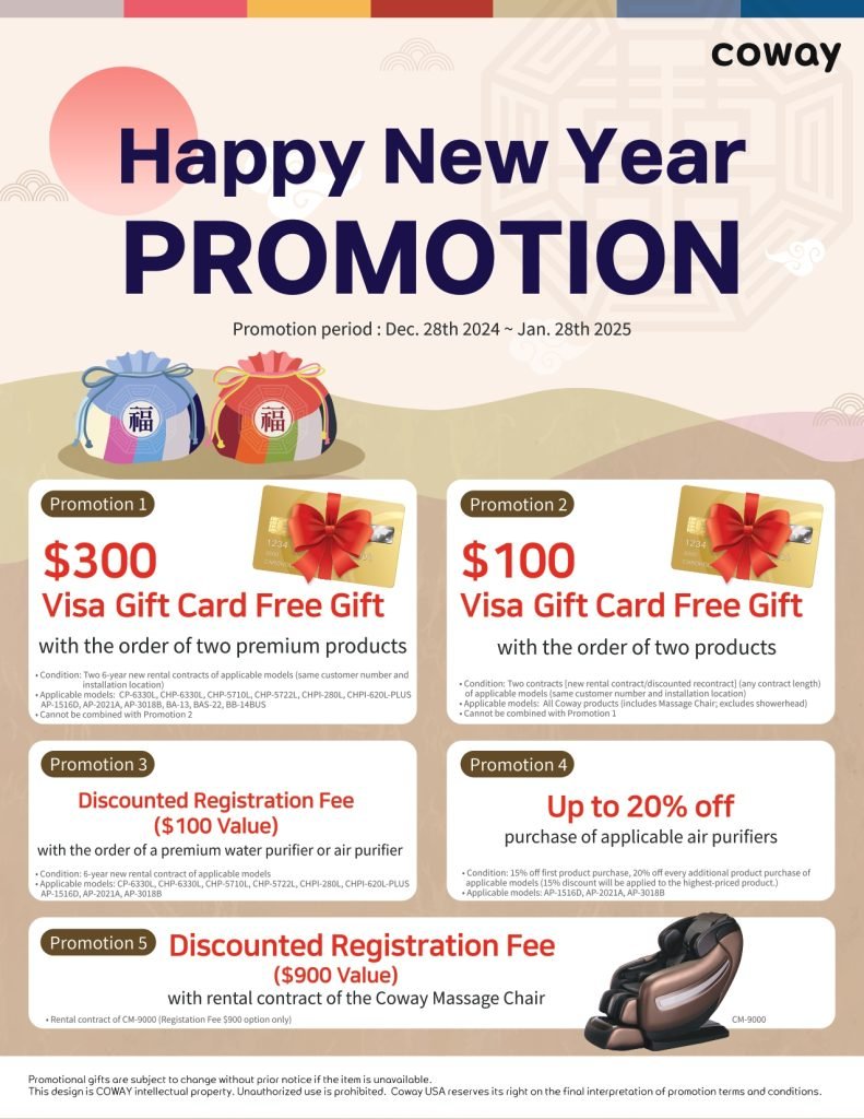 Jan. 25. Coway Promotion